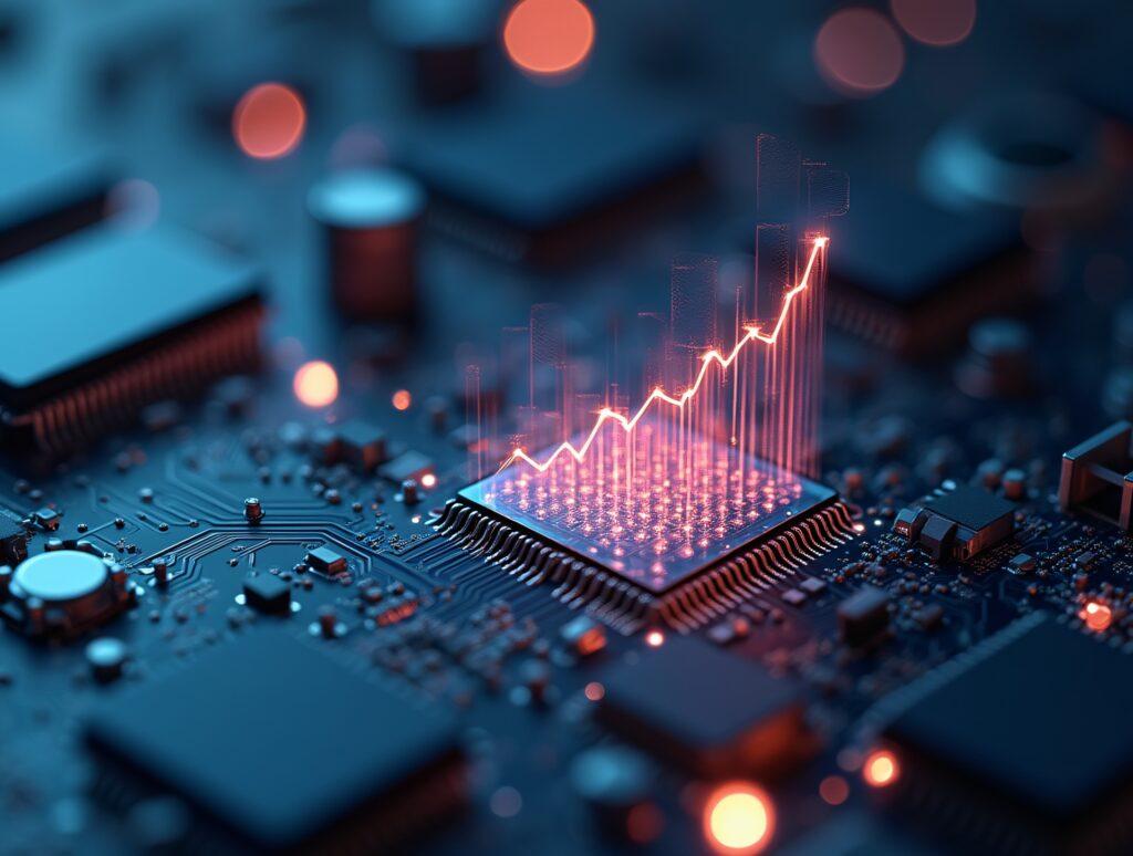 Mikrochip mit digitaler Grafik | Kanalsanierung